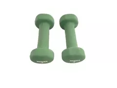 Pair of Green 4 Pound Weider Dumbbells Hand Weights Fitness Walking Athletic