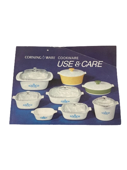 Lot of Vintage Corning Ware Cookware Use & Care Paper Collectibles