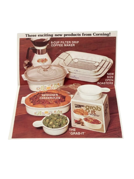 Lot of Vintage Corning Ware Cookware Use & Care Paper Collectibles