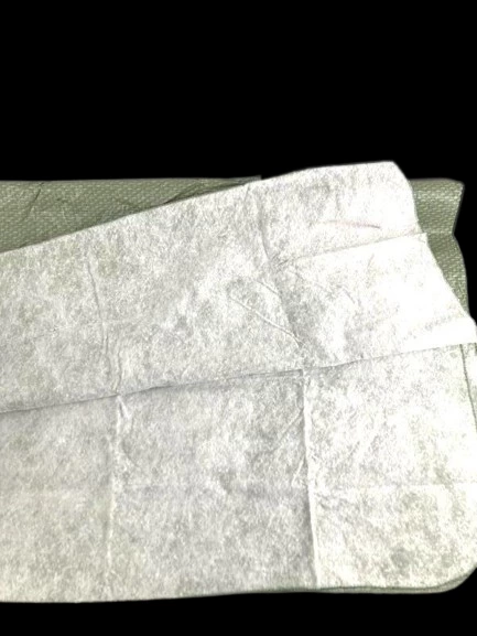 Green Basketweave Vinyl Tablecloth 92" x 58" Rectangular Pre-Owned