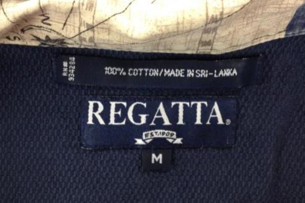 Men's Regatta Yacht Boat Short Button Cotton Casual Shirt Size M
