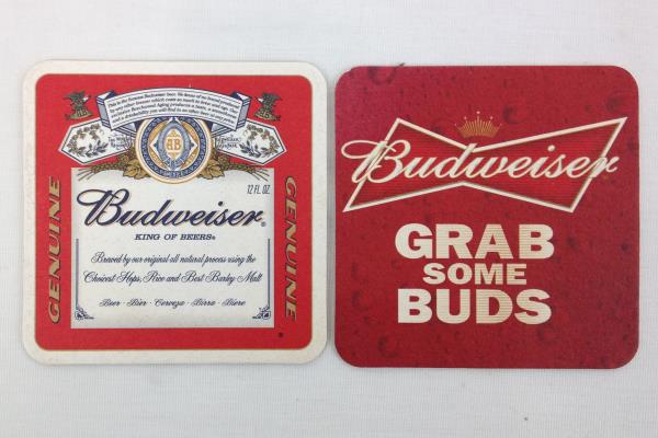 Lot of Budweiser Cardboard Paper Coasters - Oregon University Ducks & Portland