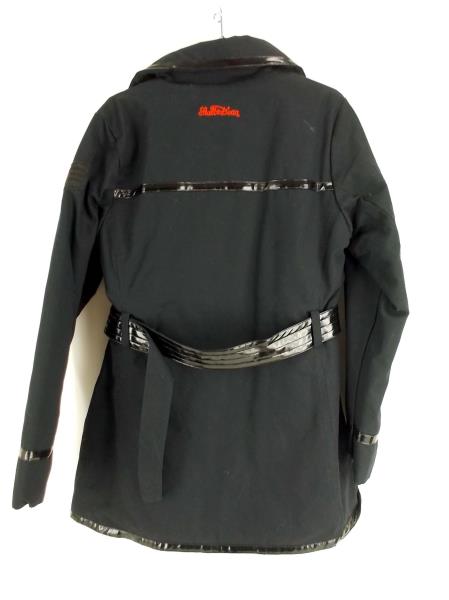 STALL & DEAN Trench Coat Double Breasted Belted Quilted Lining Womens Sz L NWT