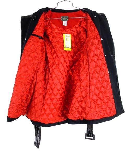 STALL & DEAN Trench Coat Double Breasted Belted Quilted Lining Womens Sz L NWT