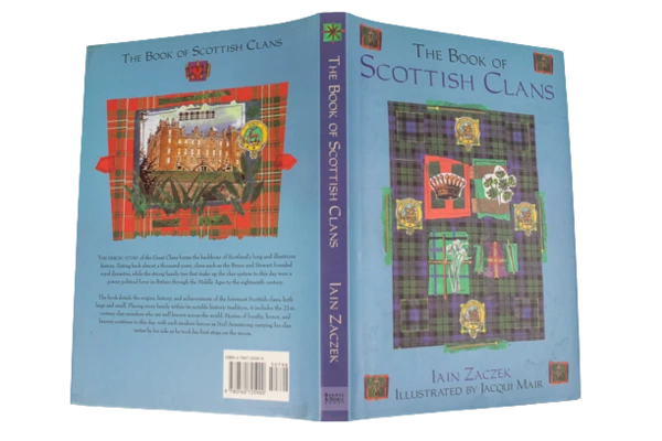 The Book Of Scottish Clans by Iain Zaczek 2001 Hardcover Good Condition