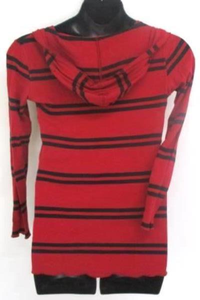 Lot of 2 Women's Tops Maurices Croft & Barrow Red Black White Striped Plaid Sz L