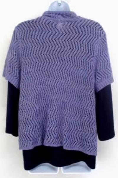 Lot of 2 Women's Tops Christopher&Banks BonWorth Purple Knit Cardigan Size L