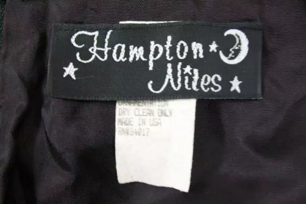Hampton Nites Women's Black Dress Size 12 100% Polyester Dry Clean Only