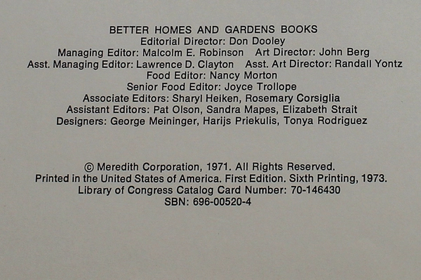 Better Homes And Gardens Blender Cook Book 1973 Meredith Hardcover Cookbook
