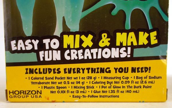 2pc Lot GLOW IN THE DARK Slimy Gloop Make Your Own Science DIY Educational