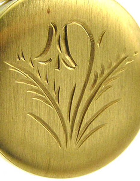 BERNEY Swiss PENDANT WATCH Brushed Gold Overlay