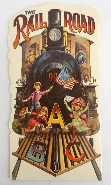 Vintage THE RAILROAD ABC Paperback Book 1982 Illustrated 14 Pages