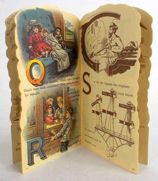 Vintage THE RAILROAD ABC Paperback Book 1982 Illustrated 14 Pages