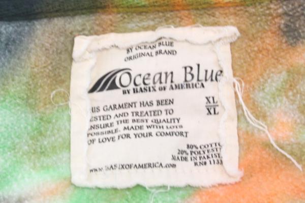Ocean Blue Kids Sweatshirt Oregon Tie Dye Hoodie Youth Size XL