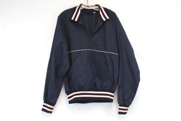 Alpha Sportswear Inc. Blue Half Zip Jacket In Men's Size Large
