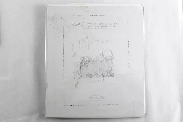 Lot of 4 White One Inch Clear Cover View 3 Rings Binders Wilson Jones