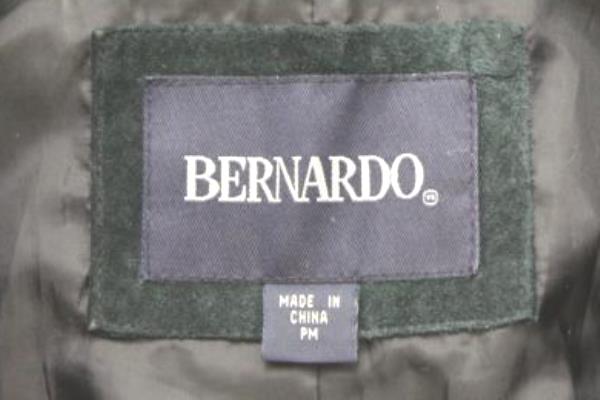 Stylish Women's Black Jacket by BERNARDO Leather Jacket Size PM