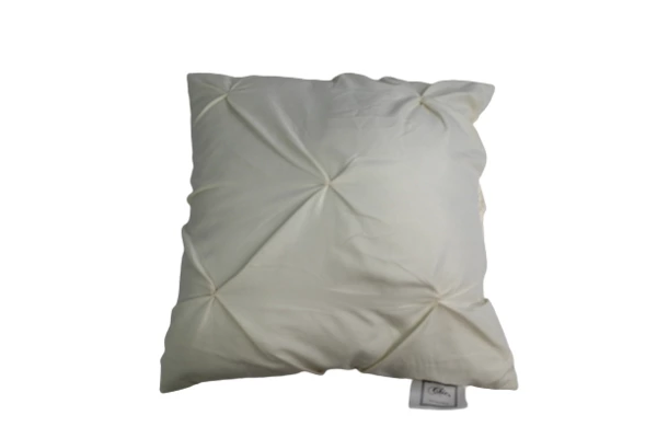 Lot of 2 Chic Home Designs Cream Shabby Chic Throw Bed Pillows