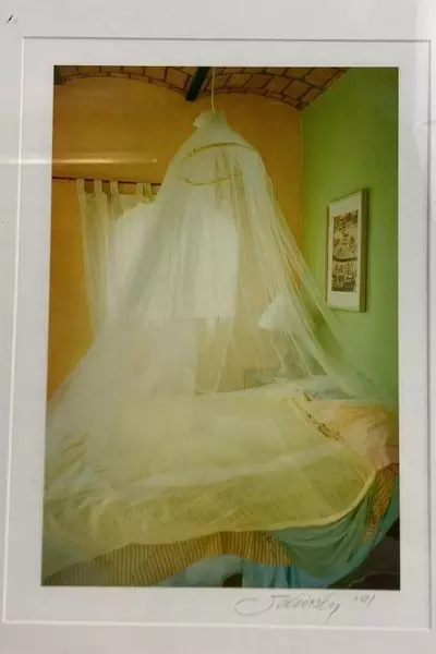 Steve Solinsky Photographic Print Gauzy Bed Mexico 2001 Signed Framed Matted