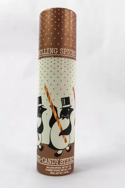 Lot of 2 Vintage 1984 Avon Mulling Spices & Candy Sticks Sealed Tins