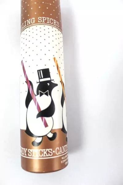 Lot of 2 Vintage 1984 Avon Mulling Spices & Candy Sticks Sealed Tins