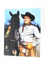 Color Photo Allan Lane as Red Ryder with Thunder Movie Memorabilia 8x10