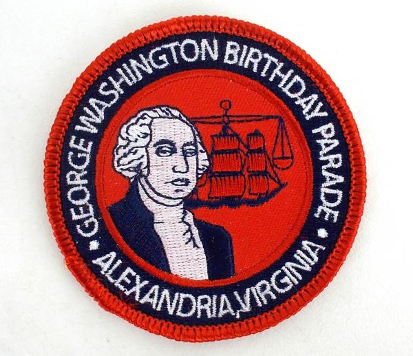 GEORGE WASHINGTON Birthday Parade Alexandria Virginia Embroidered Patch 3" NEW