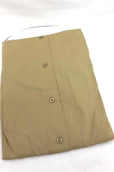 Pronto-Uomo Men's Size 17 (36/37) Brown Button Up Shirt 100% Cotton