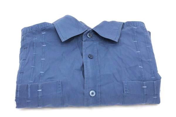 Cubavera Blue Men's Shirt Size Large 100% Cotton Blue Button Down