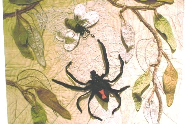 Abstract Lithoprint Canvas Frameable Spider Insect Signed Lace DiMaria 2007