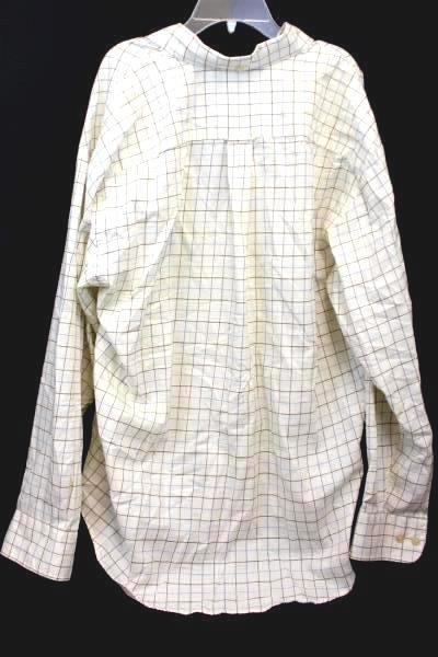 Button Down Yellow, Brown & Blue Stripes Long Sleeved Shirt Size L By Nautica