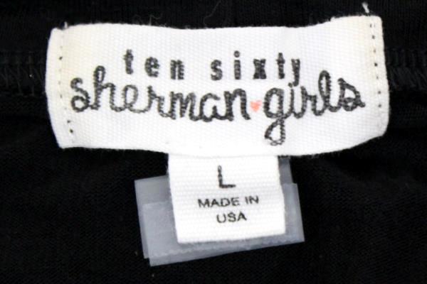Ten Sixty Sherman Girls Black T-Shirt Kids Girls Size Large