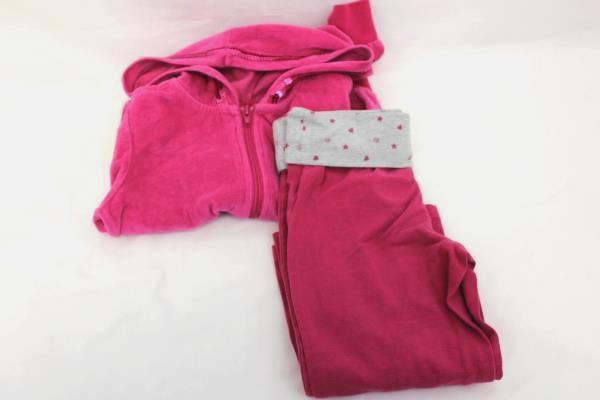 Lot of 2 Girls Jacket And Yoga Pants Pink & Gray By Circo Basic Editions Size S
