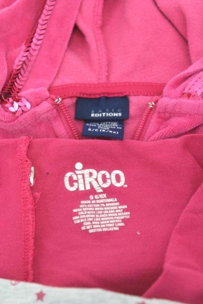 Lot of 2 Girls Jacket And Yoga Pants Pink & Gray By Circo Basic Editions Size S