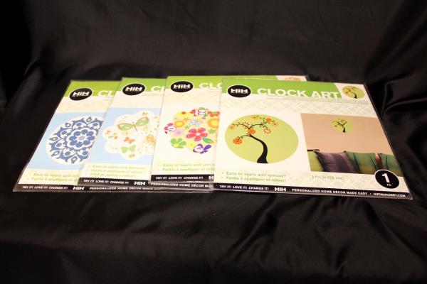 Lot of 12 Hip In A Hurry Clock Art Cutouts One (1) 11 1/4 In Piece