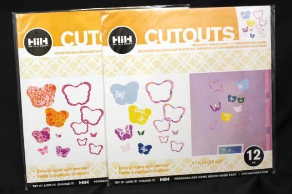 Lot of 8 Hip In A Hurry: Butterfly Cutouts Twelve (12) 11 1/4 In Each