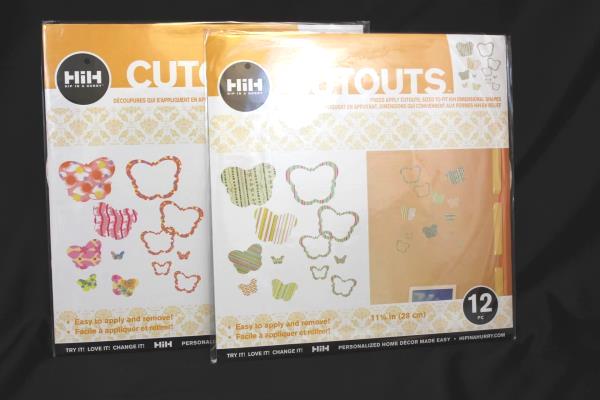 Lot of 8 Hip In A Hurry: Butterfly Cutouts Twelve (12) 11 1/4 In Each