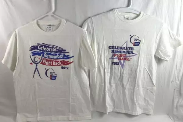 Lot of 4 Women's Relay For Life T-Shirts American Cancer Society Size Medium