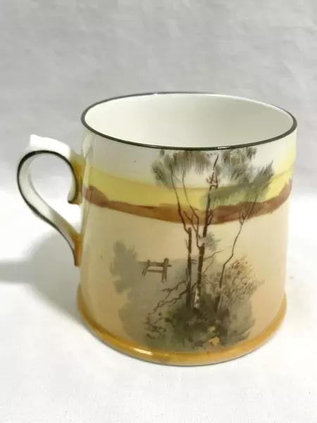 Vtg Royal Doulton John Peele Hunting Mug Galloping Riders With 2 Hounds