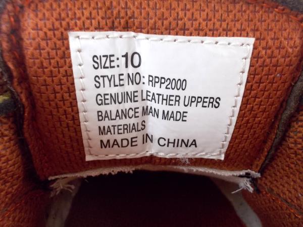 RAYBESTOS Men's Work Boat Shoes Thick Tread Leather "Moondance" Sz 10 #RPP2000