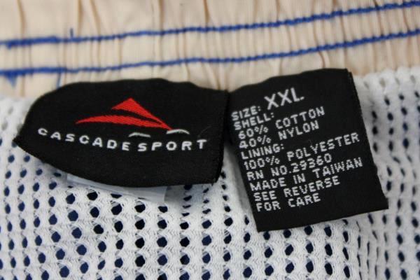 Cascade Sport Swim Trunks Blue w/ White Stripe Size XXL