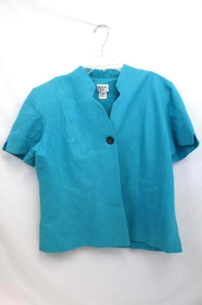 Lot of 2 Dorby Shirt And Skirt Combo Blue And Multi Color Women's Size 12