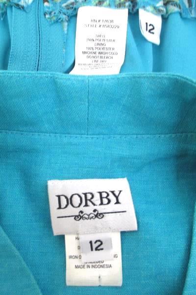Lot of 2 Dorby Shirt And Skirt Combo Blue And Multi Color Women's Size 12