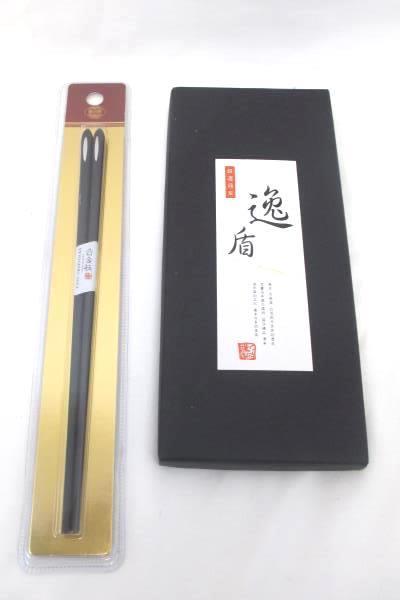 Lot of Six 1 Alloy Black and 5 Painted Wooden Chopsticks