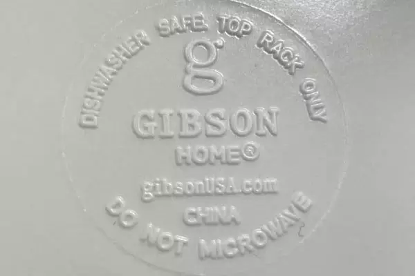 Gibson Home Melamine Cereal Bowls Orange With Black And Rainbow Bands