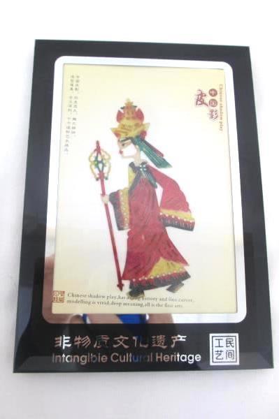 Shadow Play Glass Picture Frame Intangible Cultural Heritage China Multicolor