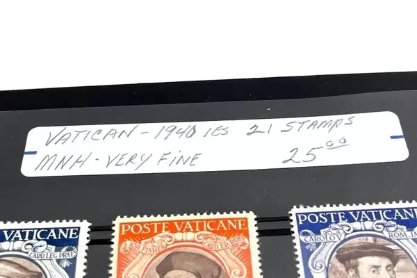 Lot of 21 Vintage Vatican Stamps MNH to Very Fine 1940s Collection