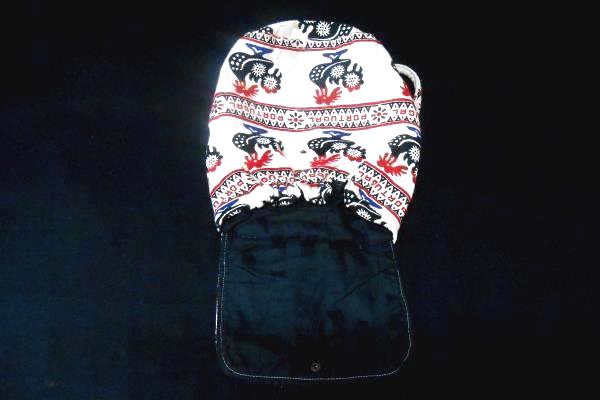 Fimma Portugal Weaved Fold Over Backpack Bag Rooster Boho