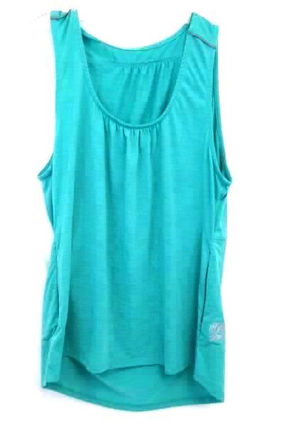 Women's Cycling Tank Top Teal Blue Size Medium w/ Pocket and Zippers