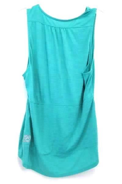 Women's Cycling Tank Top Teal Blue Size Medium w/ Pocket and Zippers